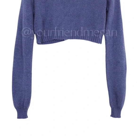 Nasty Gal Knit The Floor V-Neck Cropped Cardigan - Picture 7 of 12